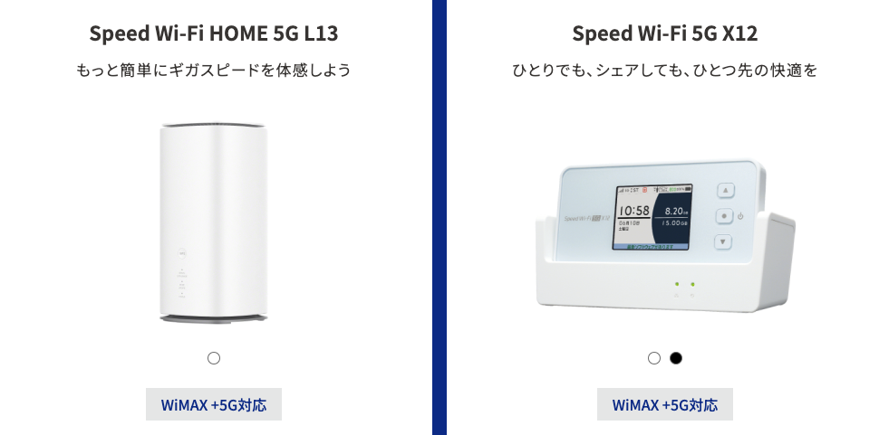 WiMAXの端末