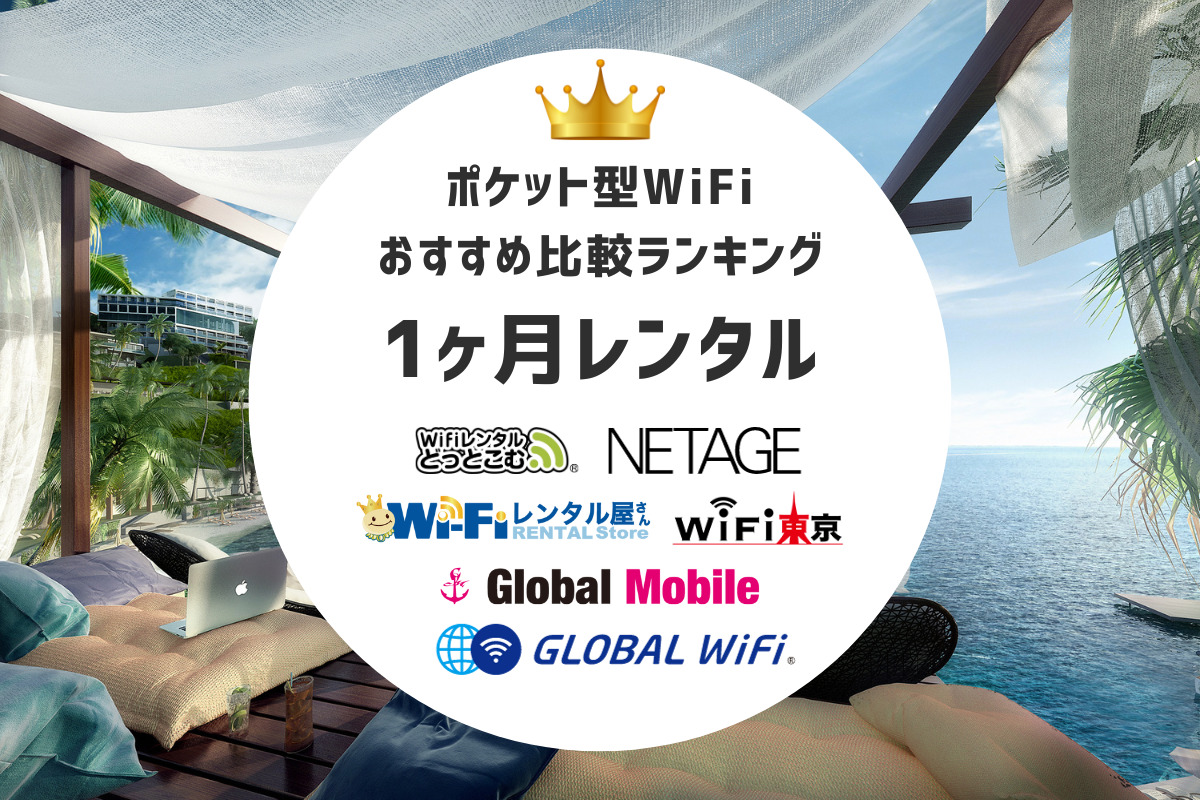 【1ヶ月レンタル】ポケット型WiFiおすすめ比較ランキング6選