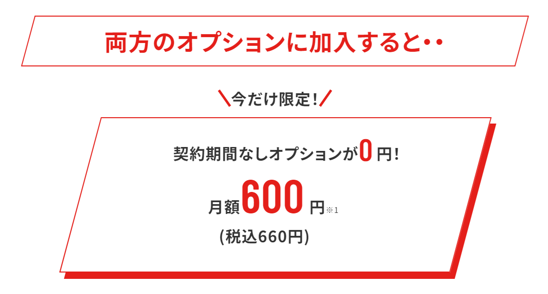 AiR-WiFiのオプション同時加入特典