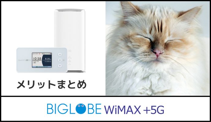 BIGLOBE WiMAXのメリット