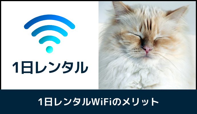 1日レンタルできるポケット型WiFiのメリット