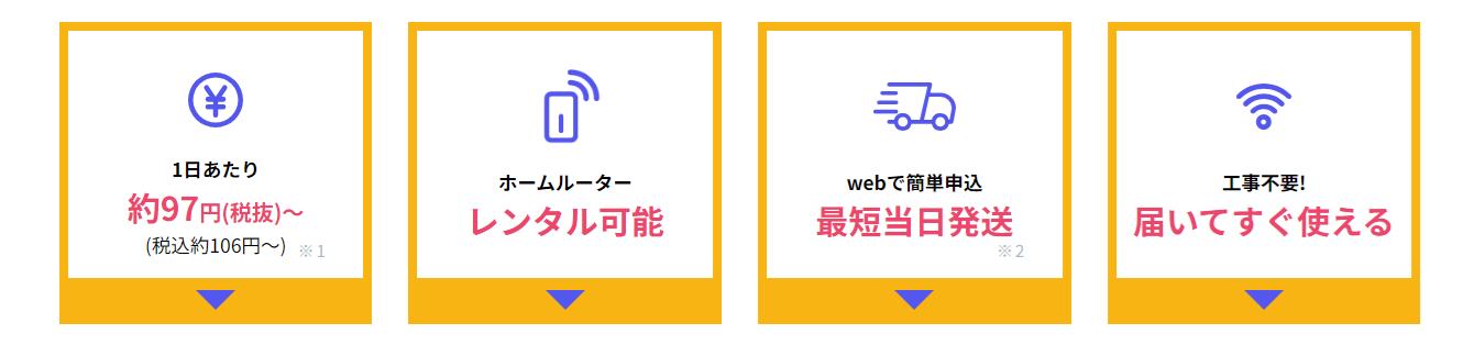 縛られないWiFi