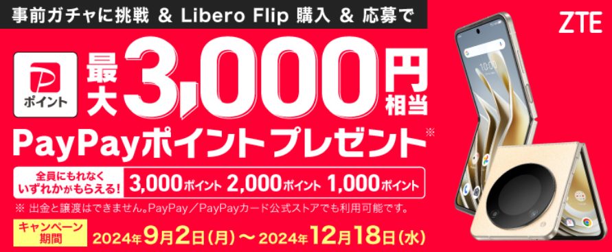 Libero Flipガチャキャンペーン