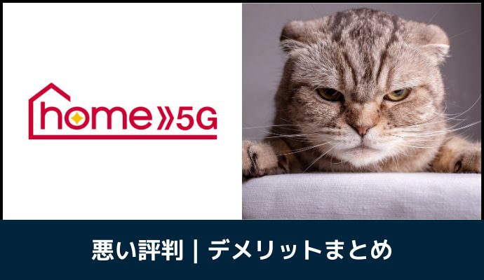 ドコモhome 5Gの悪い評判・デメリットを解説