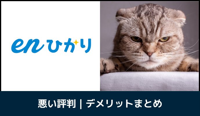 enひかりの悪い評判とデメリットまとめ