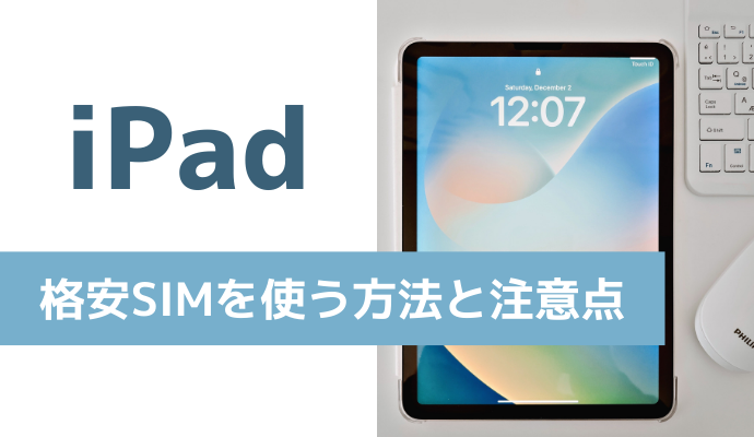 iPadで格安SIMを使う方法と注意点