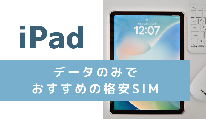 iPadで使えるデータのみでおすすめの格安SIM