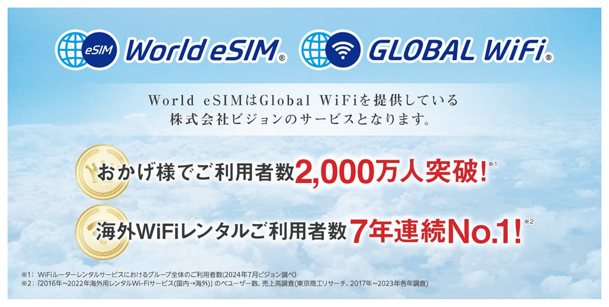 World eSIMの解説画像